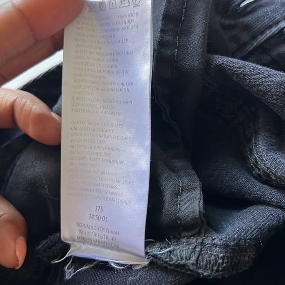 Dorothee Schumacher Jeans Size 3 US Size 6 ‘removed’ back pocket black/grey - Picture 8 of 11